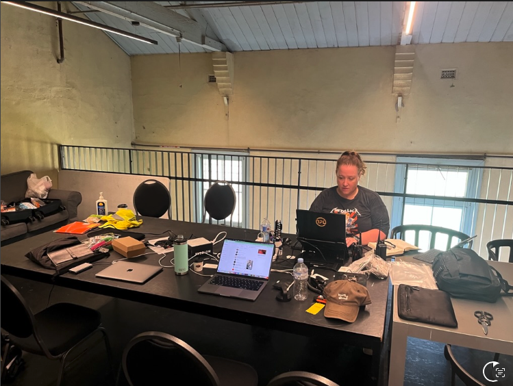 Whitvoir - stage setup