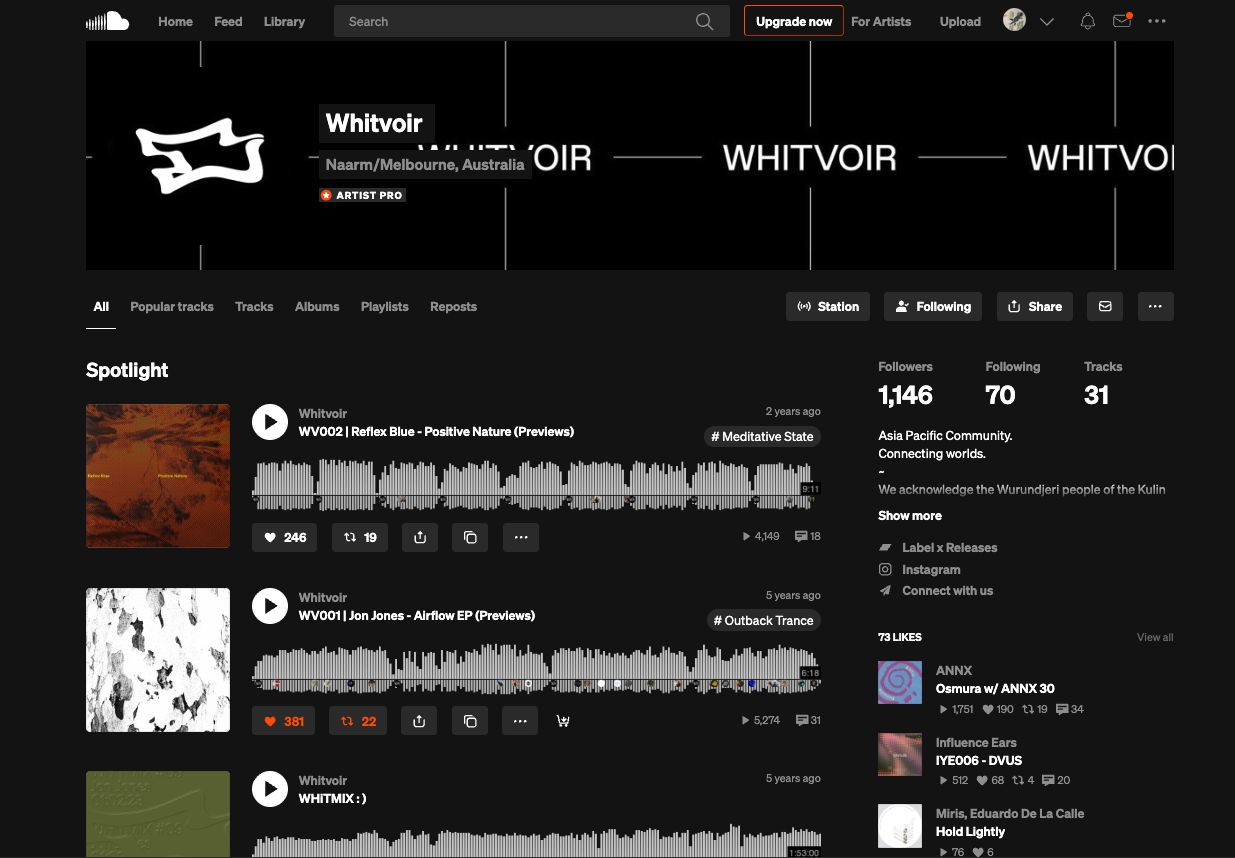 Whitvoir - event showcase